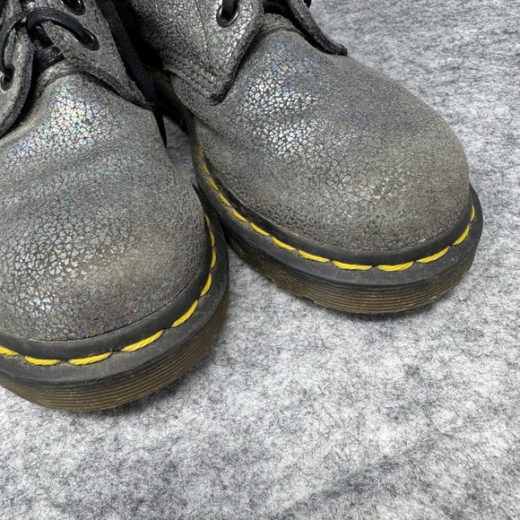 Dr. Doc Martens Boots Pascal Metallic 37 EU Womens 6 US Combat Iridescent 1460 - Picture 6 of 14